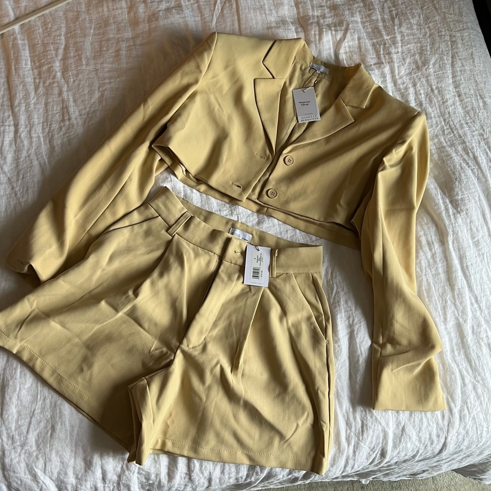DB Cropped blazer and Shorts set